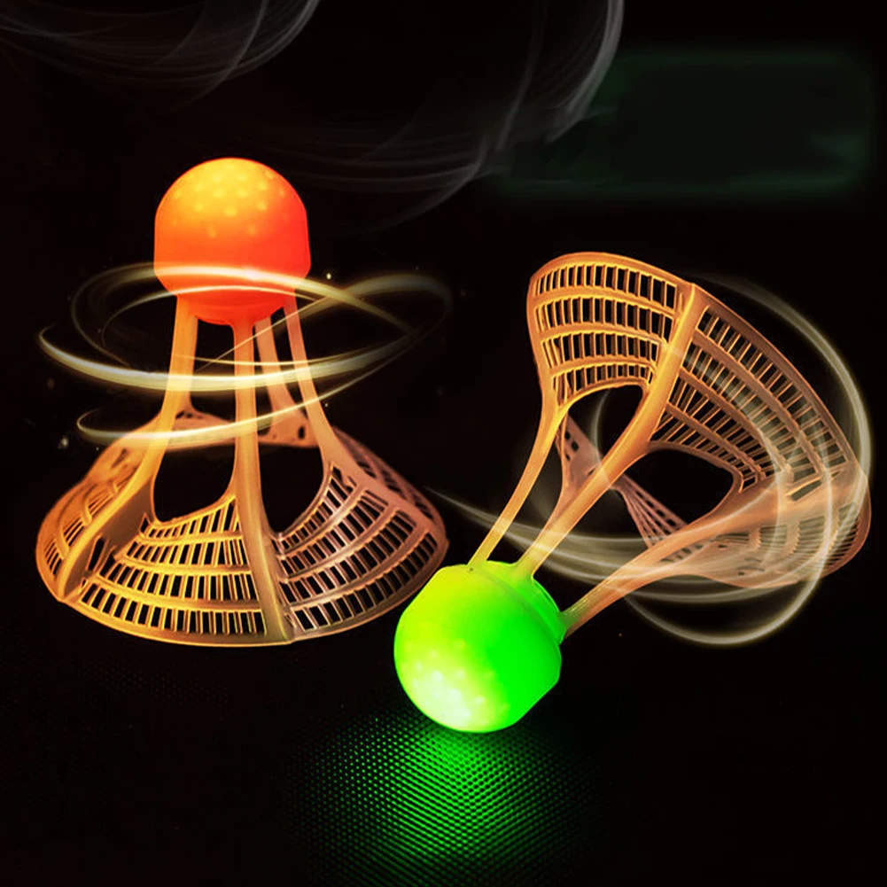 Glow-In-The-Dark Windproof Bad - Feather Shuttlecock 评论和价格