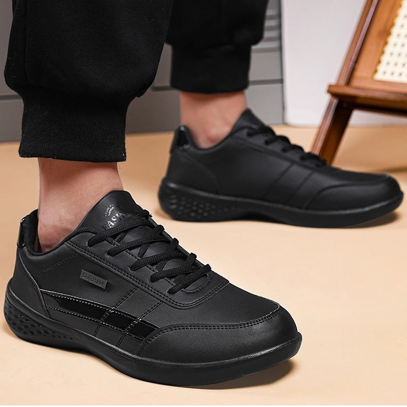 Leather PU Men's Shoes Sneaker - Badminton Shoes Men 评论和价格
