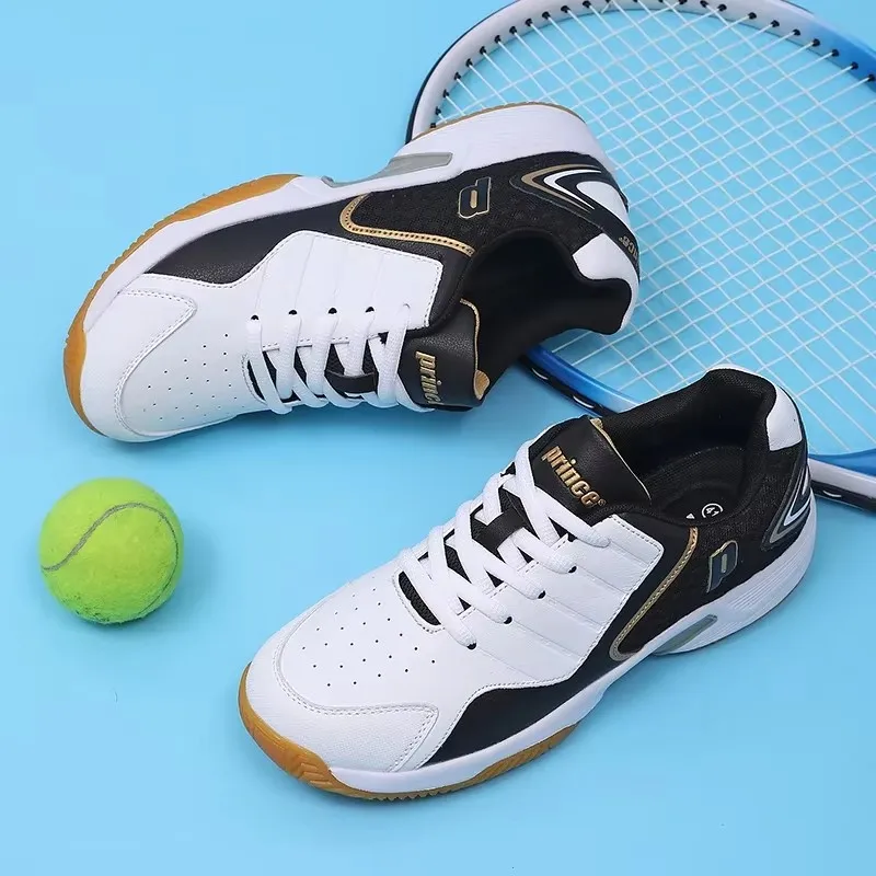 Professional Men Women Leather - Badminton Shoes Men 评论和价格