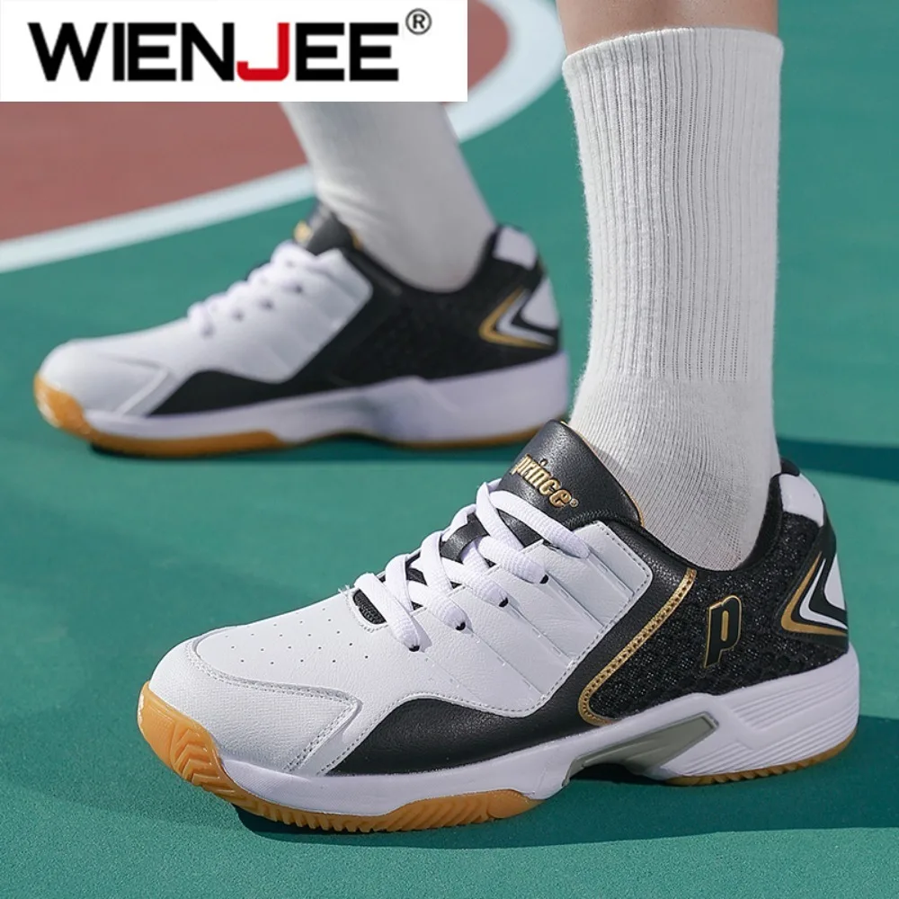 Professional Men Women Leather - Badminton Shoes Men 评论和价格