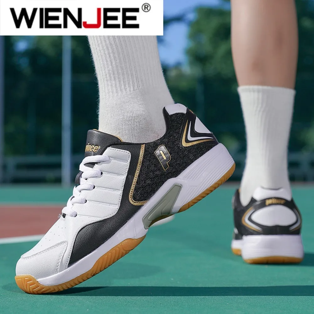Professional Men Women Leather - Badminton Shoes Men 评论和价格
