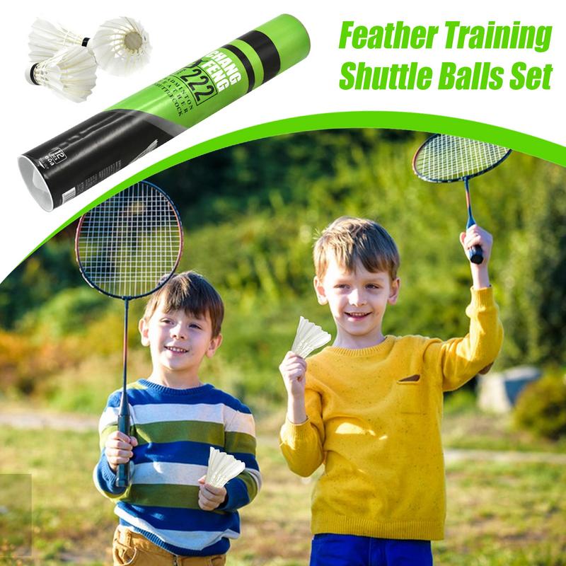 12PC Durable Badminton Shuttle - Feather Shuttlecock 评论和价格