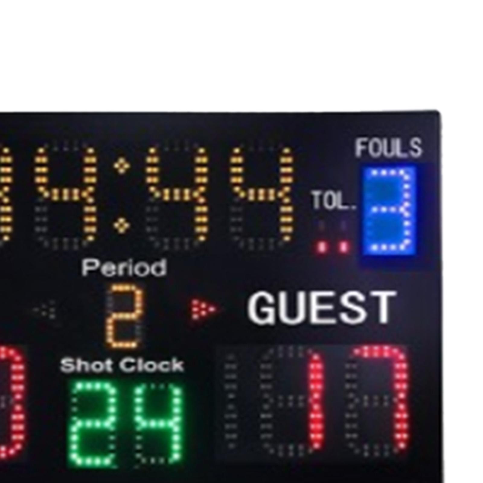 Indoor Basketball Scoreboard w - Scoreboard Digital 评论和价格