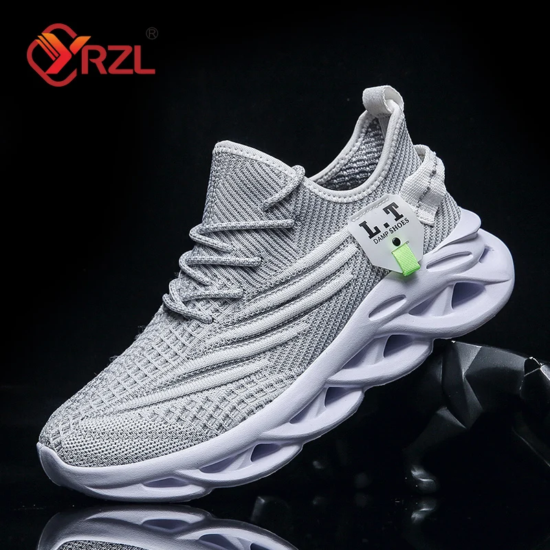 YRZL Men Sports Running Black  - Badminton Shoes 评论和价格